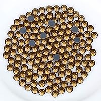 Vista 10 de Nibiru 6616 diamantes de imitación de cristal con parte trasera plana de varios tamaños para manualidades, gemas de vidrio redondas con pinzas y Rosa