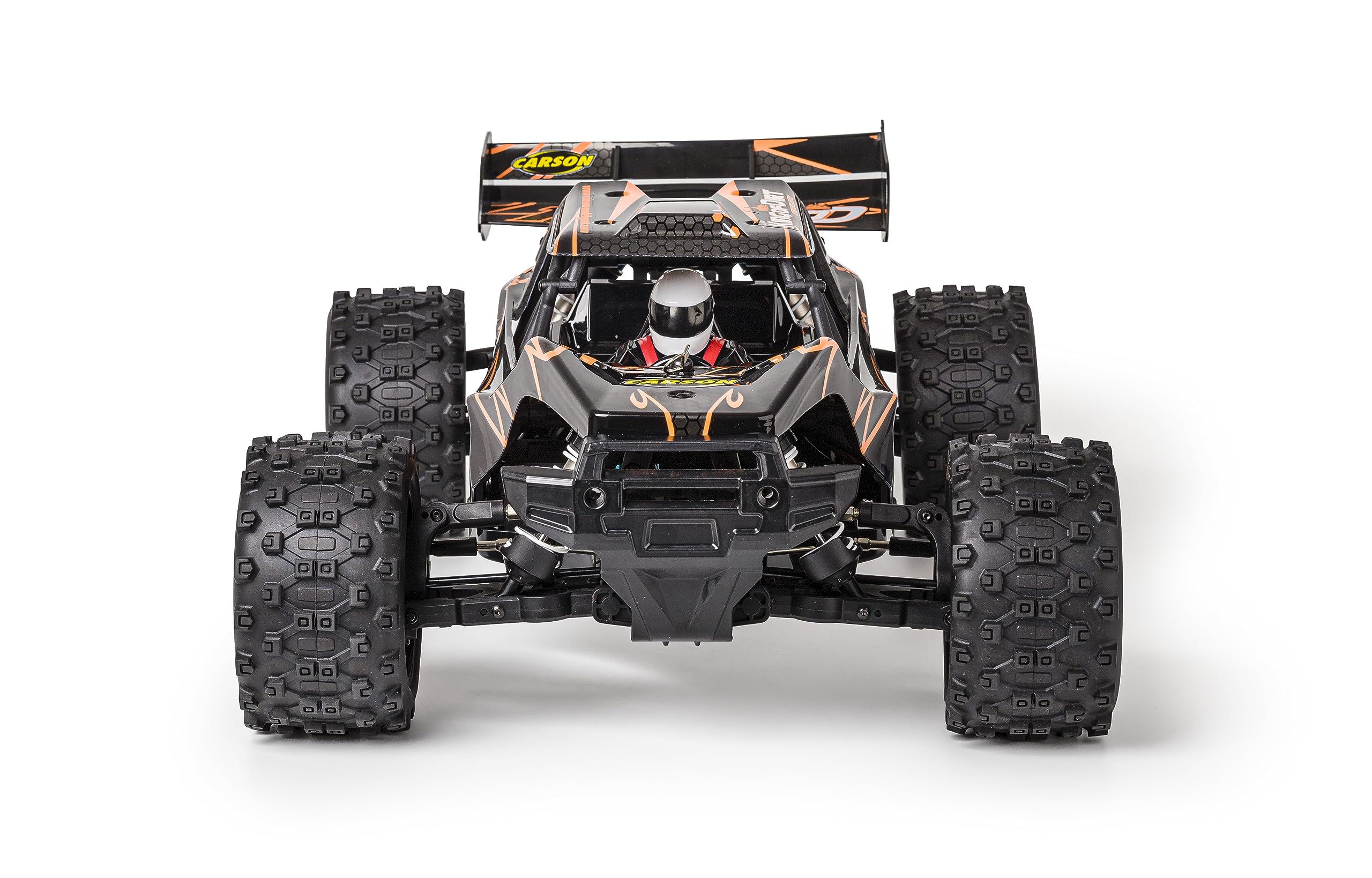 Carson 500409064 1:8 King of Dirt Cage 4S RTR - RC Buggy, ferngesteuertes Auto, Offroad, hochwertig, RC Fahrzeug, RC Auto 80 km/h, Orange