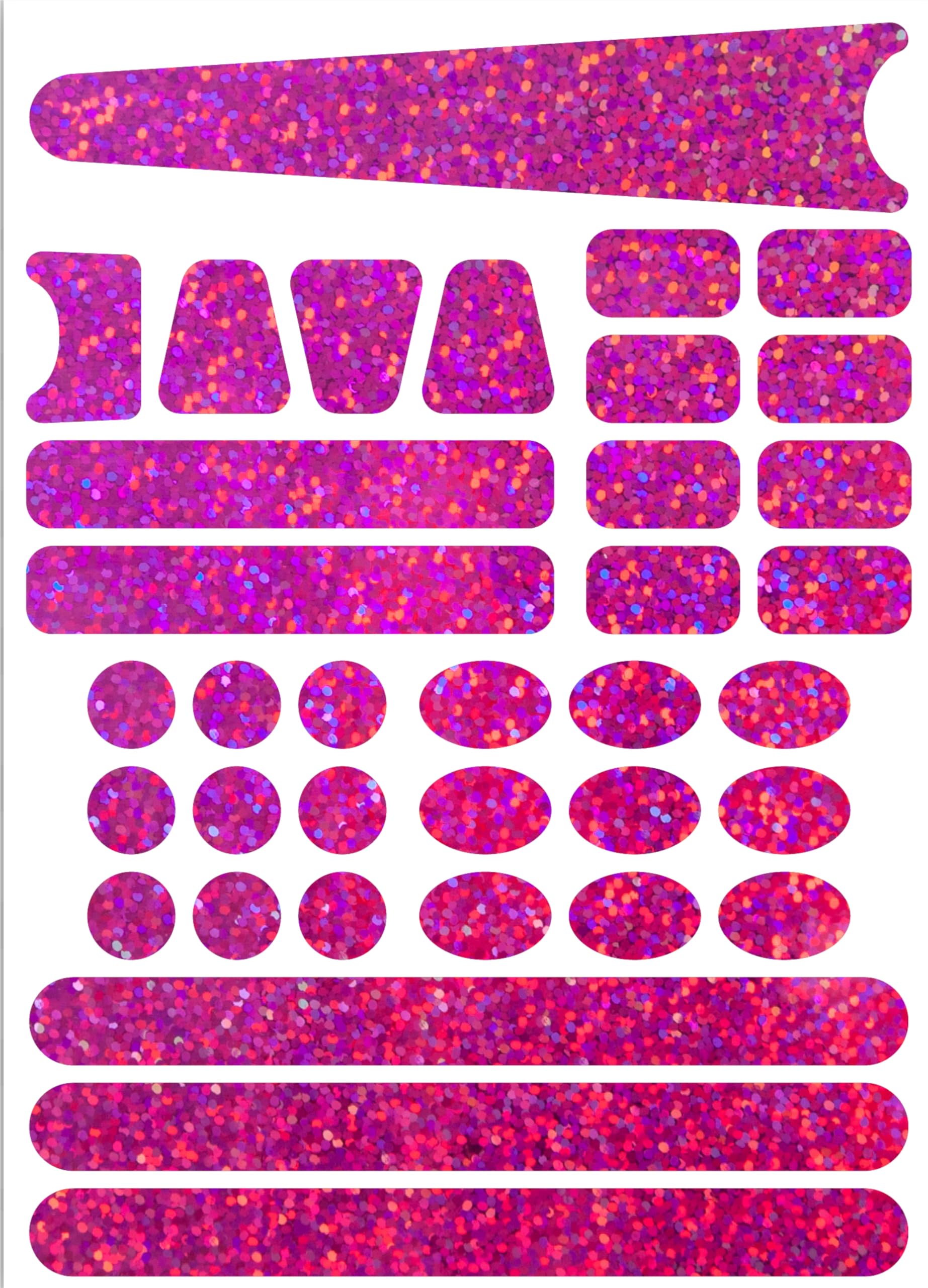 Landing Designs Raspberry Glitter Bicycle Sticker Frame Protection Kit For Mountain Bike And Road Cycle Please Check Sizes Below Before Buying