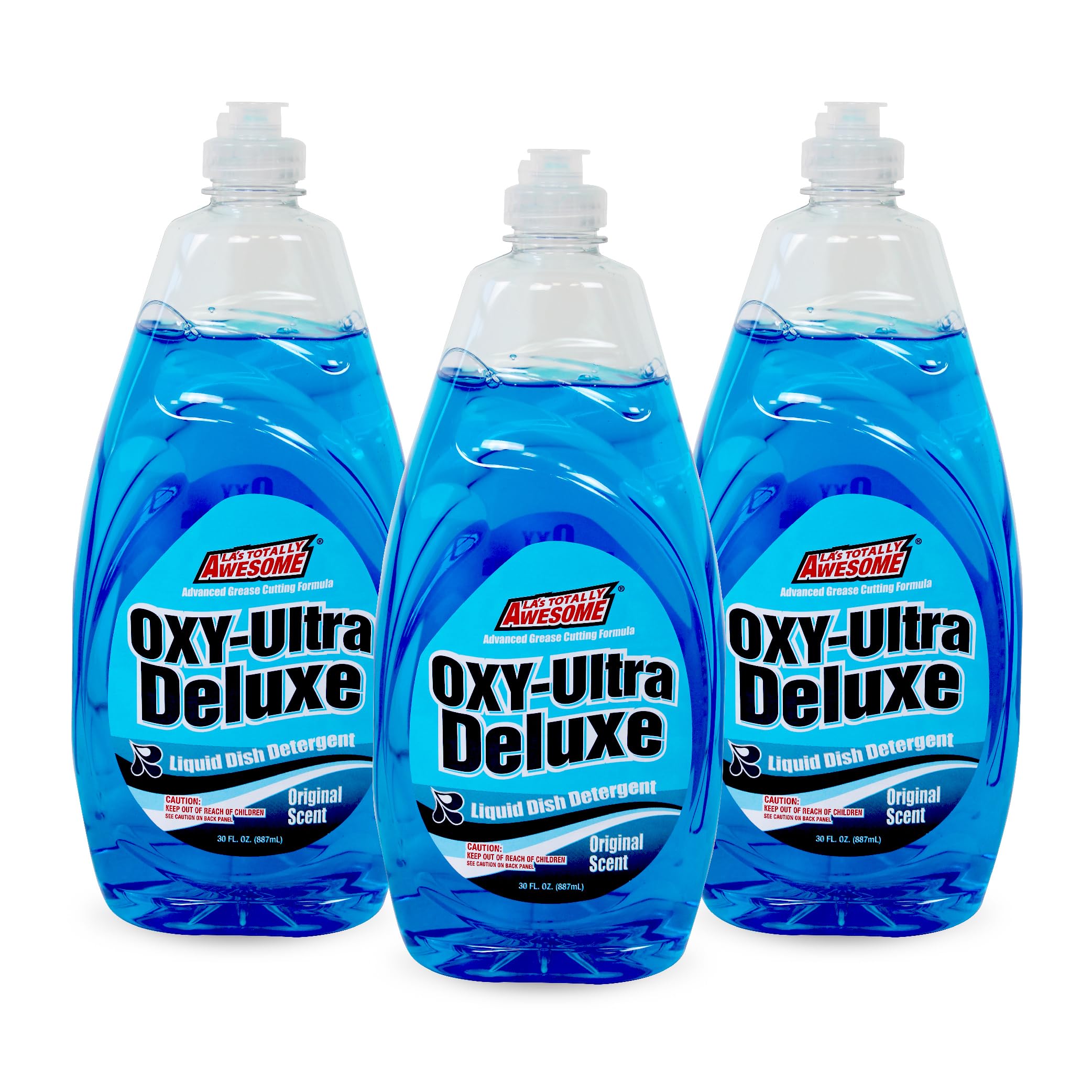 Las Totally Awesome Dish Soap Liquid Original Scent 30 fl oz Pack of 3 Grease-Fighting Dishwashing Liquid from