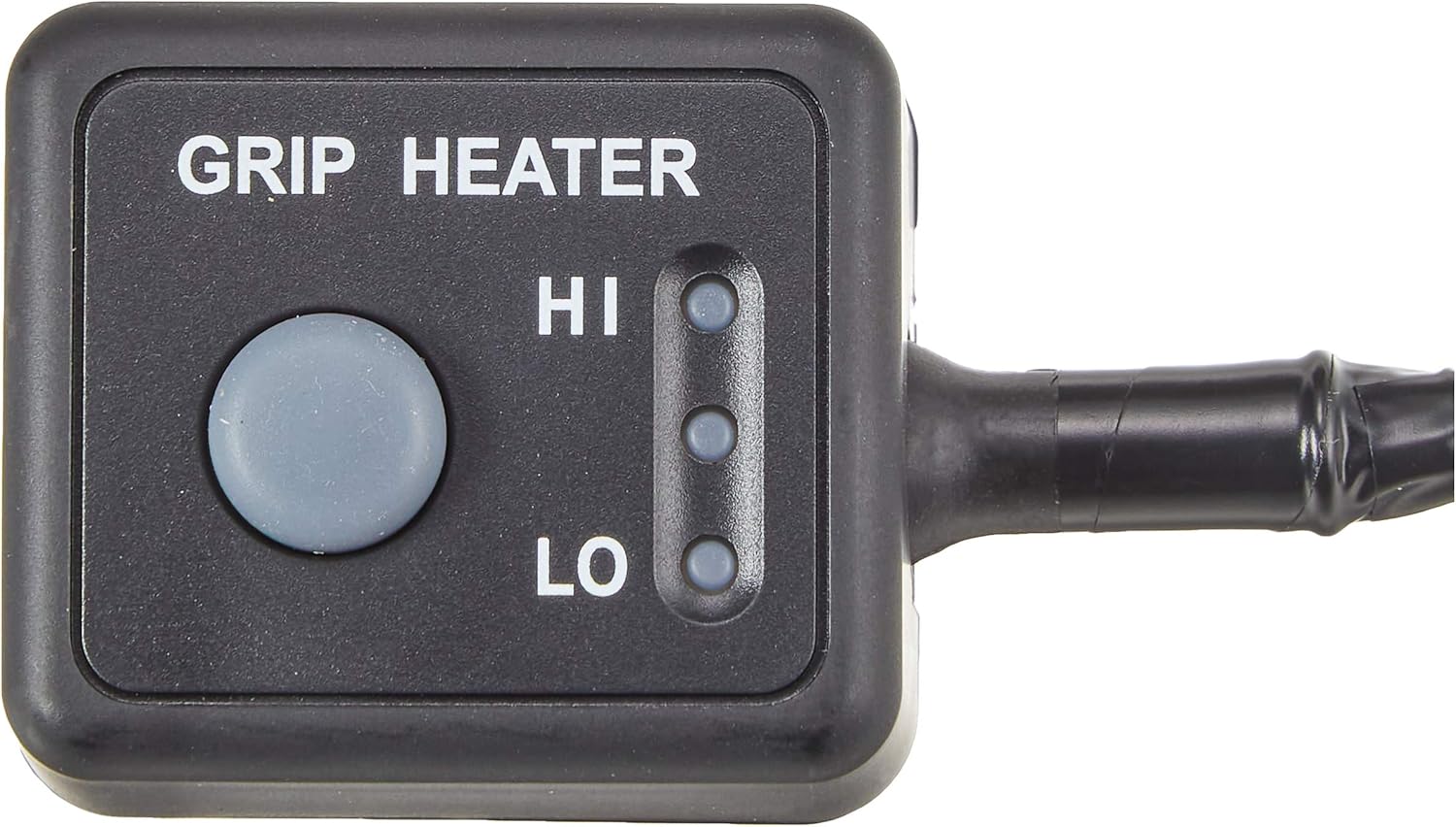 Close-up of the Honda Grip Heater control switch with HI and LO indicators and a push button.