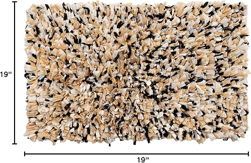 Miniatura 7 de Sherry Kline Alfombra de baño con diseño de pétalos copetudos, absorbente de agua, accesorios de baño hechos a mano, alfombras lavables a máquina,