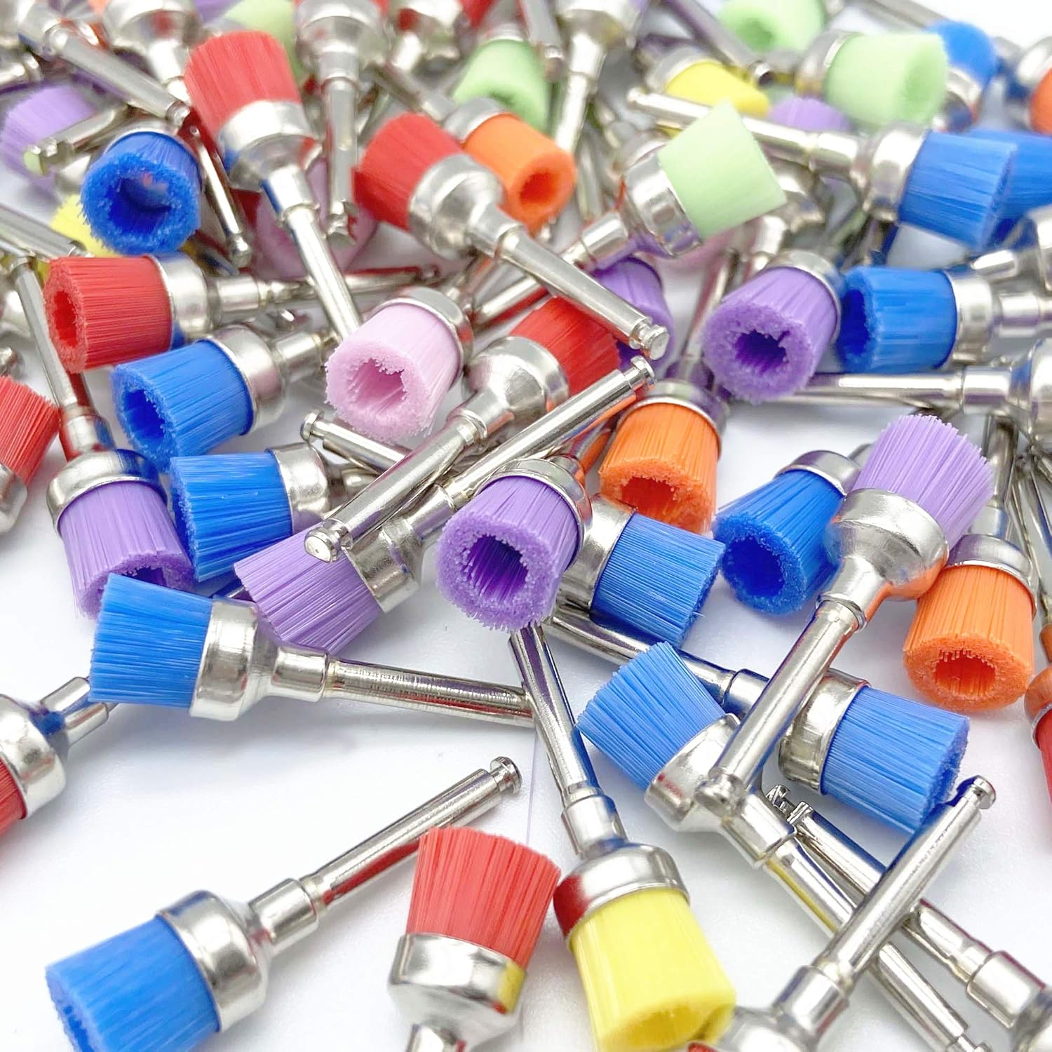 Nylon Polisher Brush (Flat) Colorful 100pcs: Home Improvement