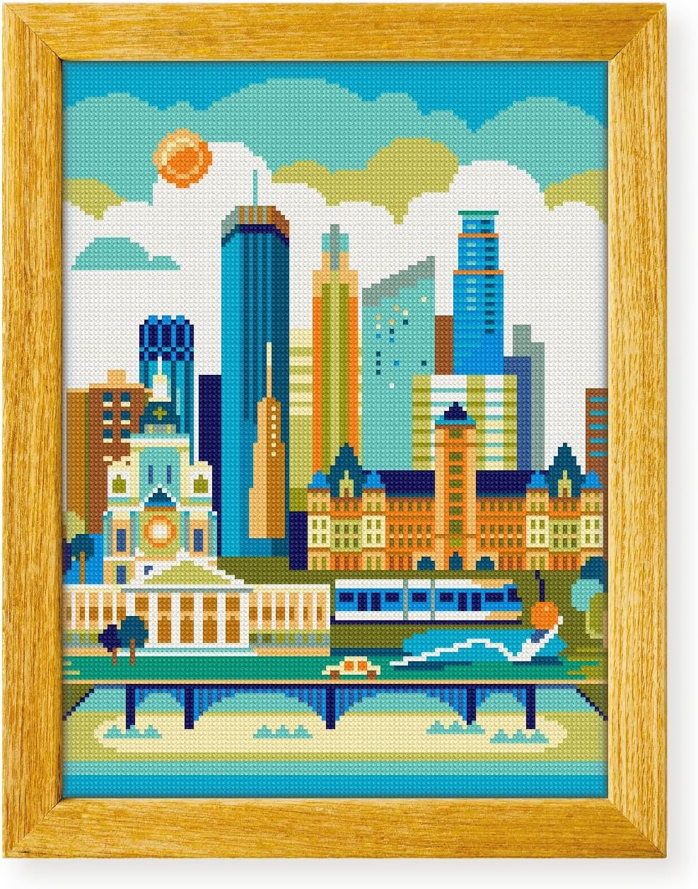 Awesome Pattern Studio Minneapolis USA DS367, Diamond Painting Kit, Diamond Art Kits for Adults, Full Drill 5D Diamond Dots Kits. All Items Included.