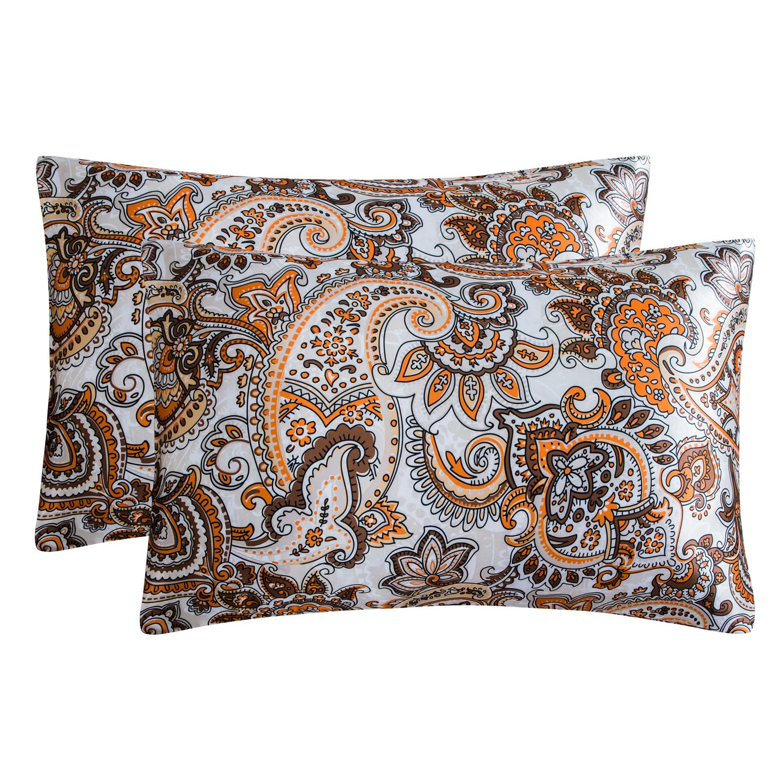 Ywluuoo Women's G Printeds Satins Pillow Protectors Smooth And Silkys Texture With Envelope Closure For Enhanceds Sleep Hypoallergenics Pillowcase Set