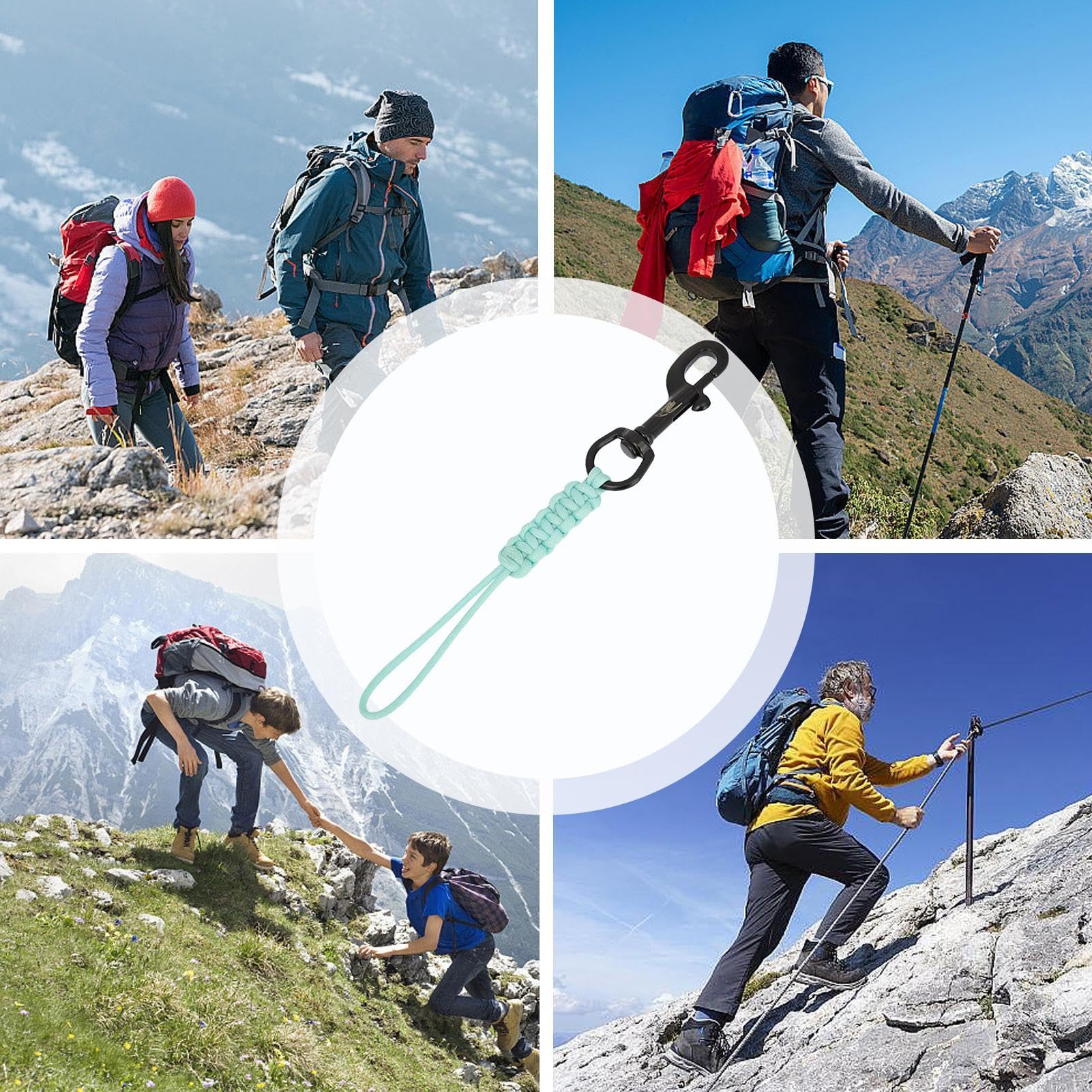 Cordon Anti-perte Pour Plongée, Corde De Sécurité Anti-perte | Sangle Anti-perte De Corde De Sécurité Sous-marine Portable - Boulons Rotatifs De Plongée Résistants à L'usure Accessoires De Plongée