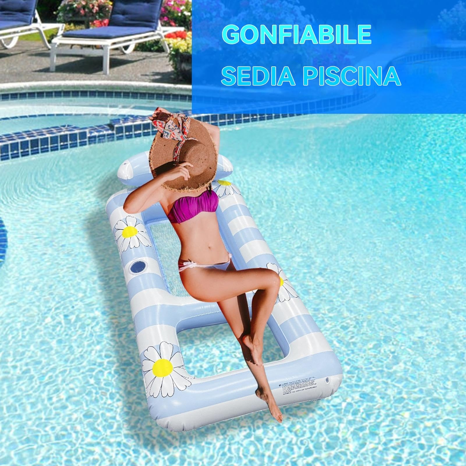 Presidente inflable, asiento acuático ergonómico | Soporte para cojines duraderos Raft Lake River, Soporte de cama de viaje compacto para fiestas en barco en barco en Familia Familia