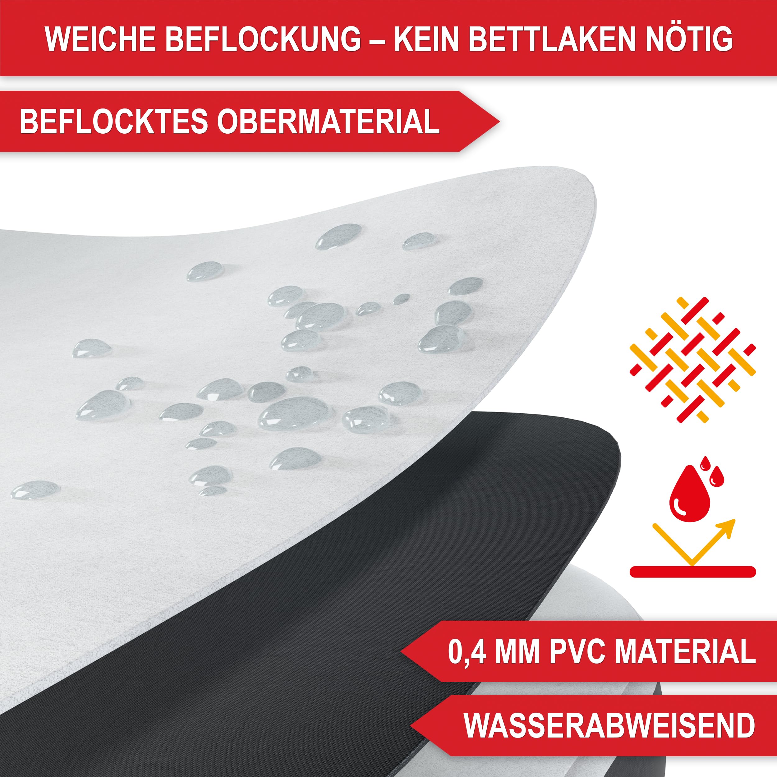 Onbest Luftbett selbstaufblasend – für 2 Personen – 203 x 152 x 46 cm -Luftmatratze mit elektrischer Pumpe – aufblasbares Gästebett in 3-5 Minuten – integriertes Kopfkissen (Schwarz)