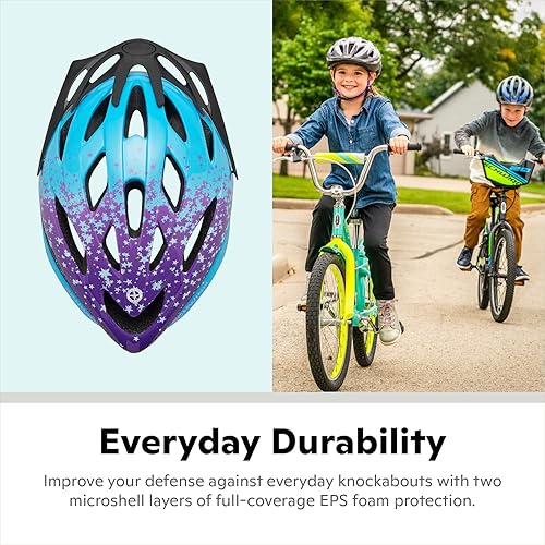 Miniatura 9 de Schwinn Thrasher Child Lightweight Bike Helmet Dial Fit Adjustment Multiple Colors