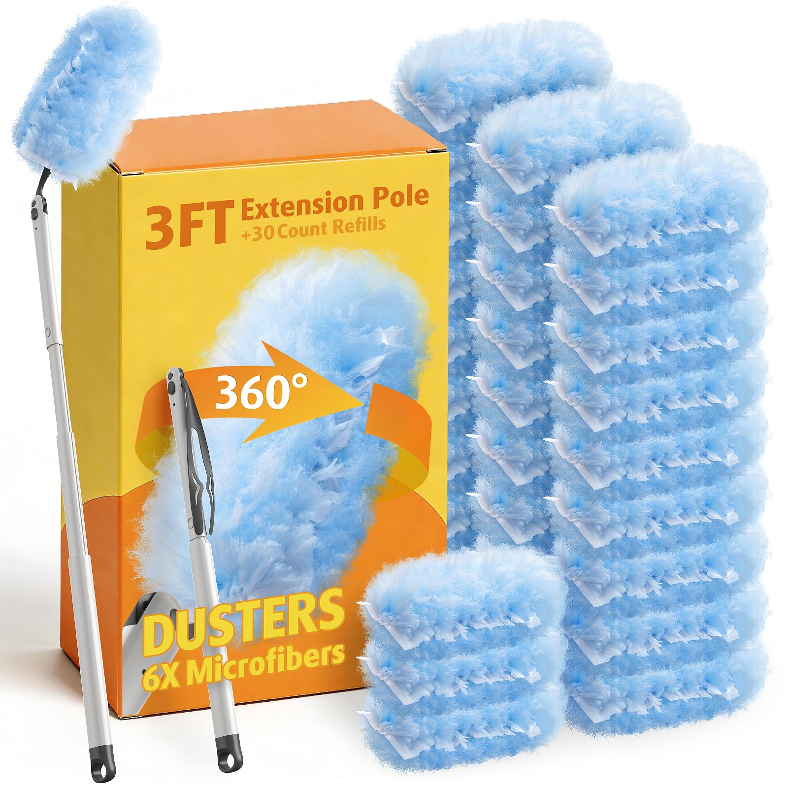 Photo 1 of AIR U+ 30 Count Duster Kit Refills with 3 ft Extendable Handle