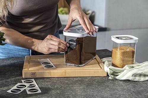Miniatura 8 de ZWILLING Fresh & Save - Cajas de plástico, recipiente hermético para almacenamiento de alimentos secos, cubo medio alto, contenedor de 6.6 ft, 1.9