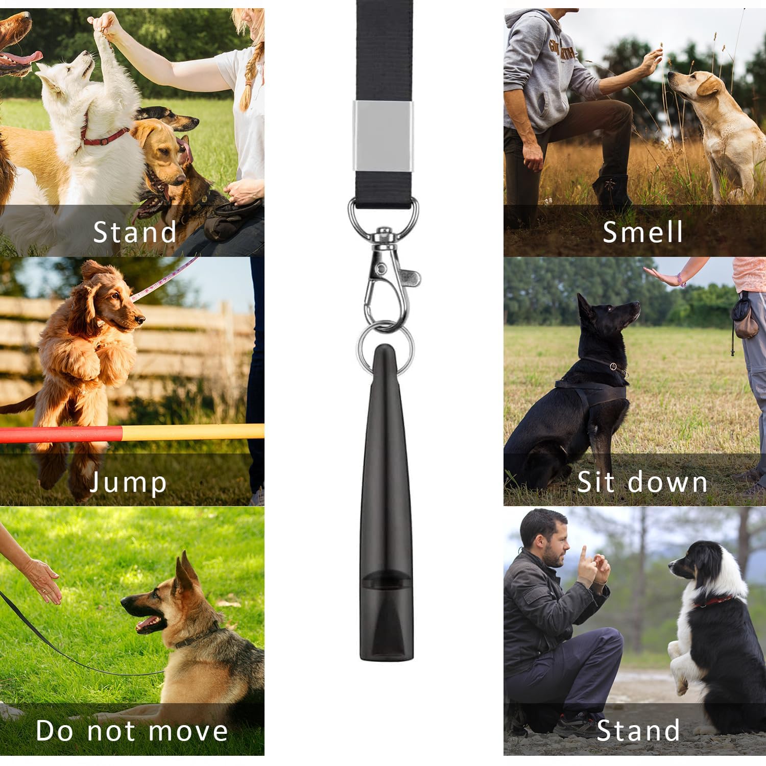 Fischietto Per Addestramento Cani TDL - Alto Richiamo A Lunga Distanza, Con Cordino, Nero - Foto 7