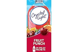 Crystal Light Sugar-Free Fruit Punch On-The-Go Powdered Drink Mix 10 Count for...