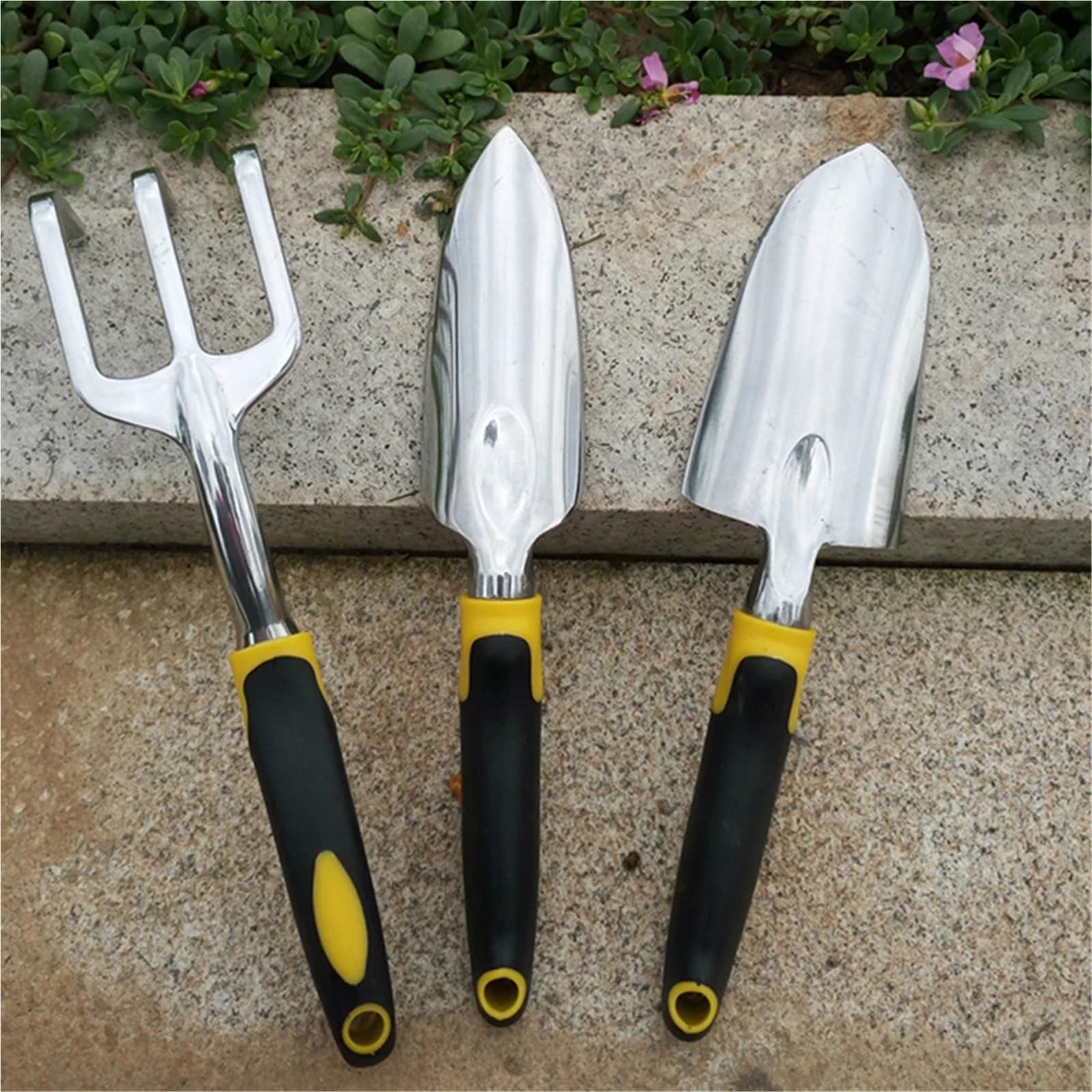 Handgabel Gartengeräte aus Aluminium – Gartenhandgeräte Gartenkelle Handschaufel Bodenrechen(Hand Shovel)