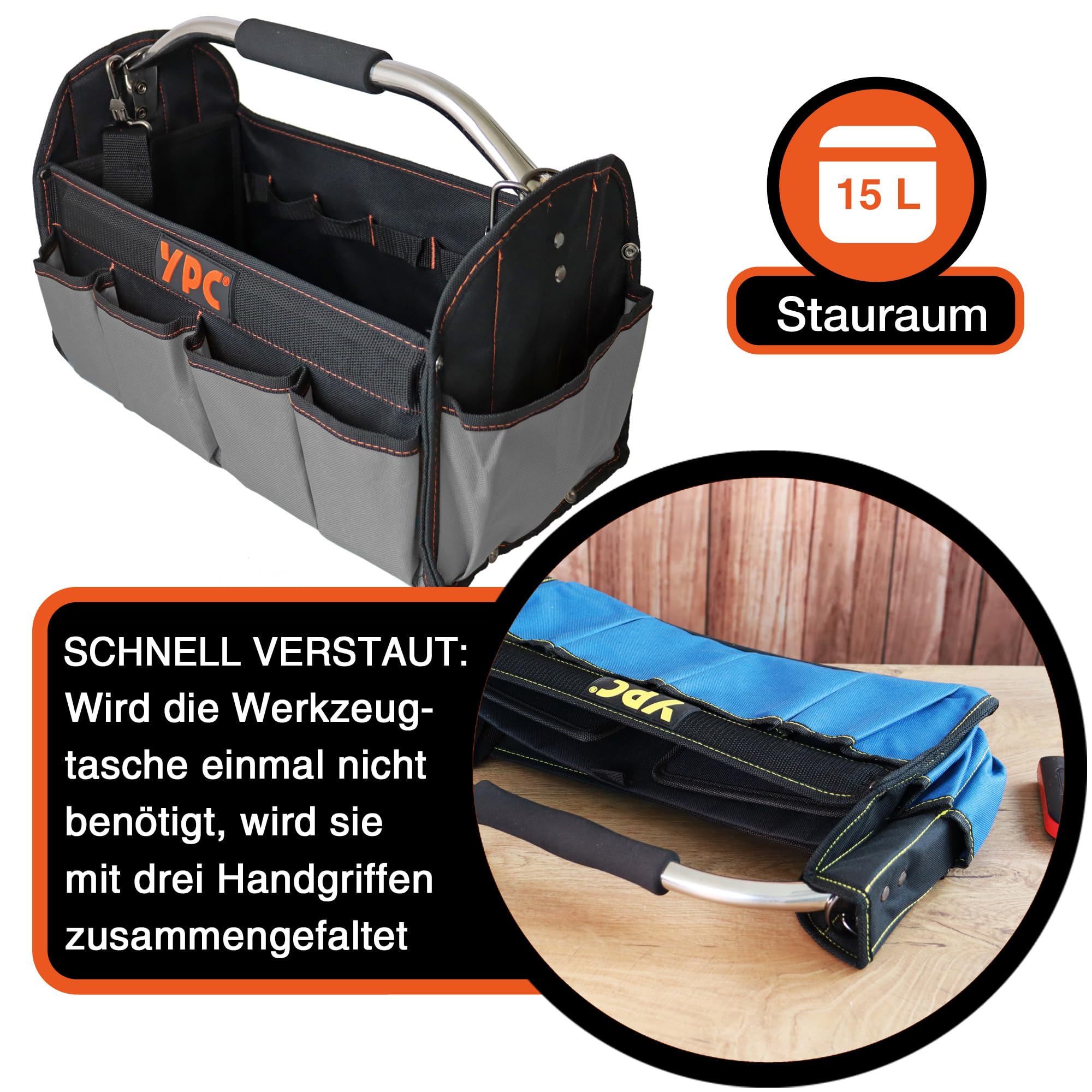 YPC Carrier Gereedschapsmand XL – draagbare YPC Carrier Gereedschapsmand XL – draagbare