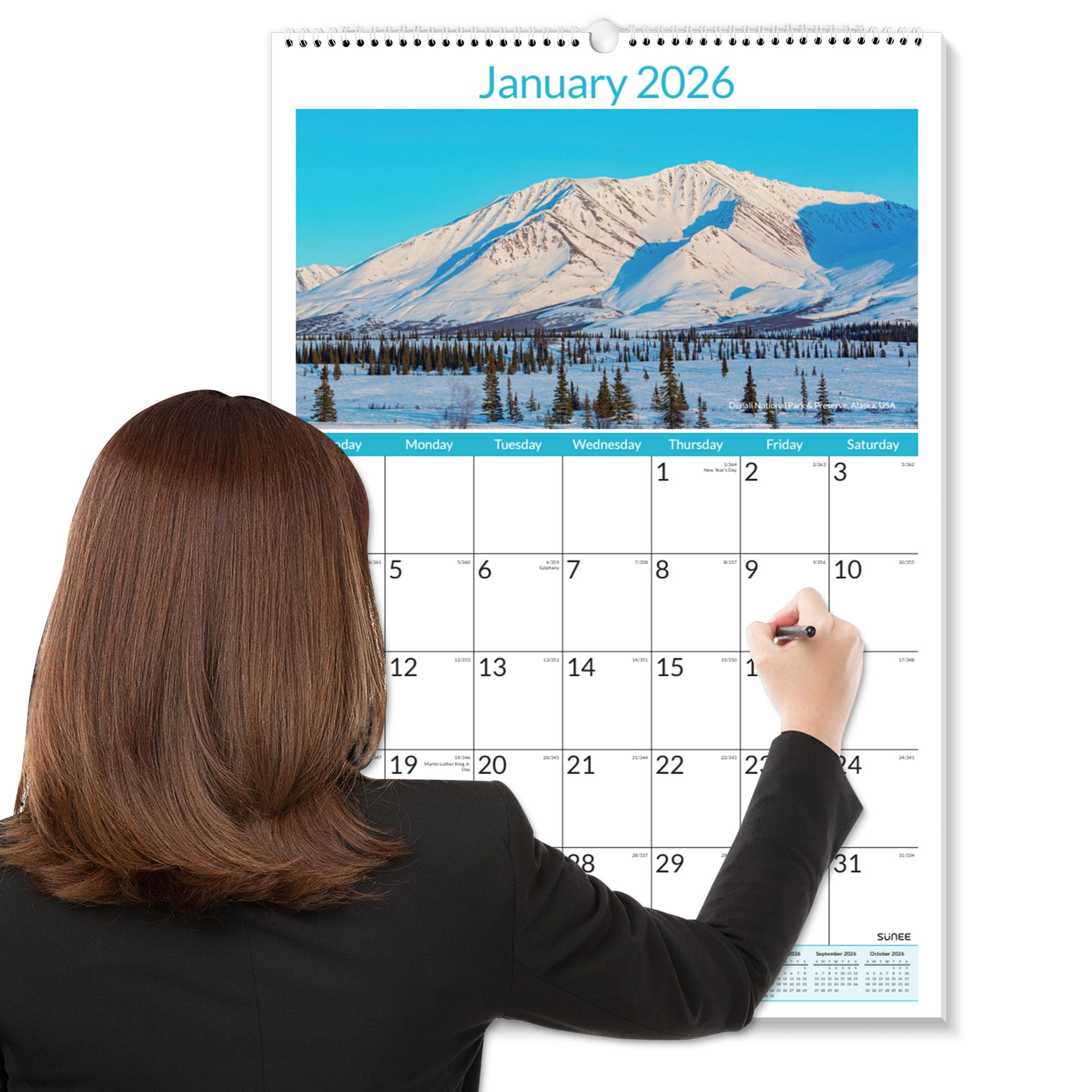 SUNEE Large Wall Calendar