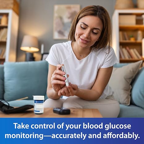 TRUENESS AIR Bluetooth Glucose Meter Bundle with Supplies, Solution