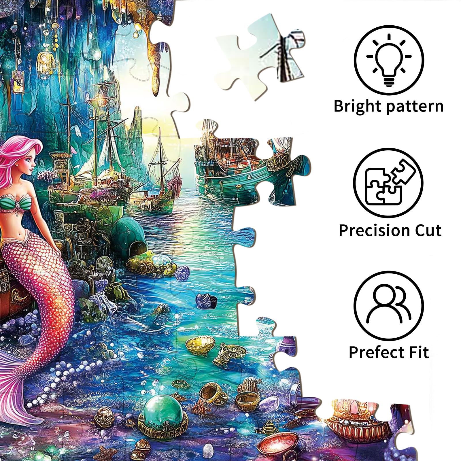 Amazon.com: TangMosaic 1000 Piece Puzzle for Adults, Sea Siren