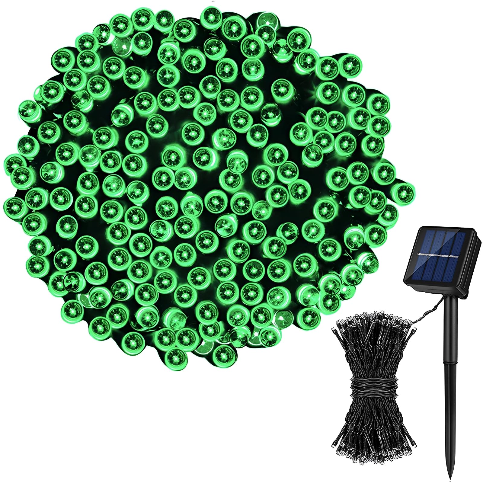 FANSU LED Garden Lights, Gypsophila 8 Modes Indoor/Outdoor Solar String Lights, Solar Lights Outdoor Garden, for Patio Yard Home Christmas Parties Wedding Decorations (Green,22M/200LED)
