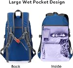 G4Free 40L Sac à dos de randonnée léger, sac à dos imperméable