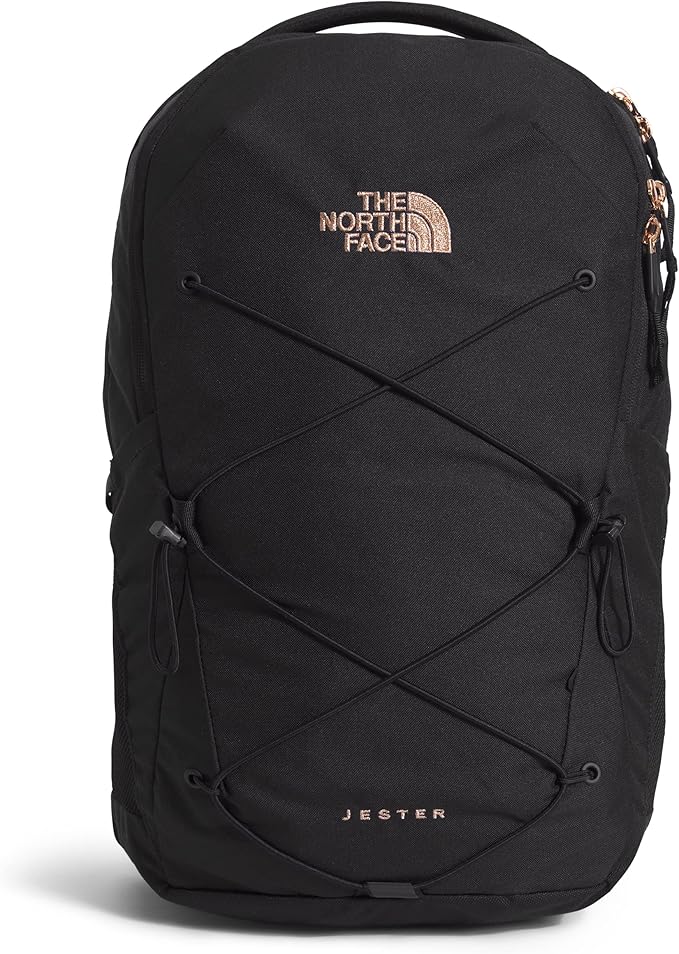 North face backpack rose gold zipper Clearance