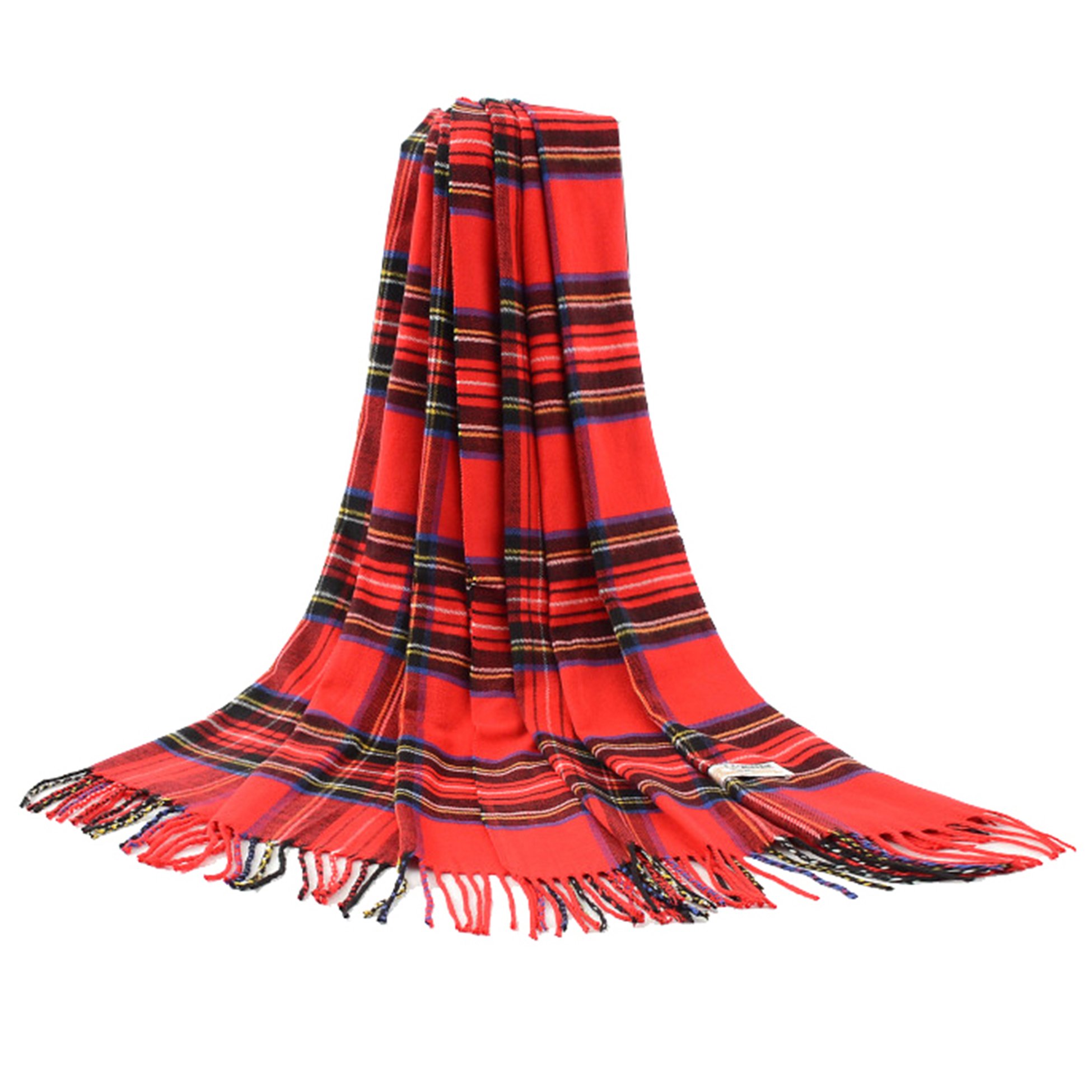 Signare Women's Royal Stewart Cashmere-Like Large Plaid Tartan Shawl Wrap Scarf For