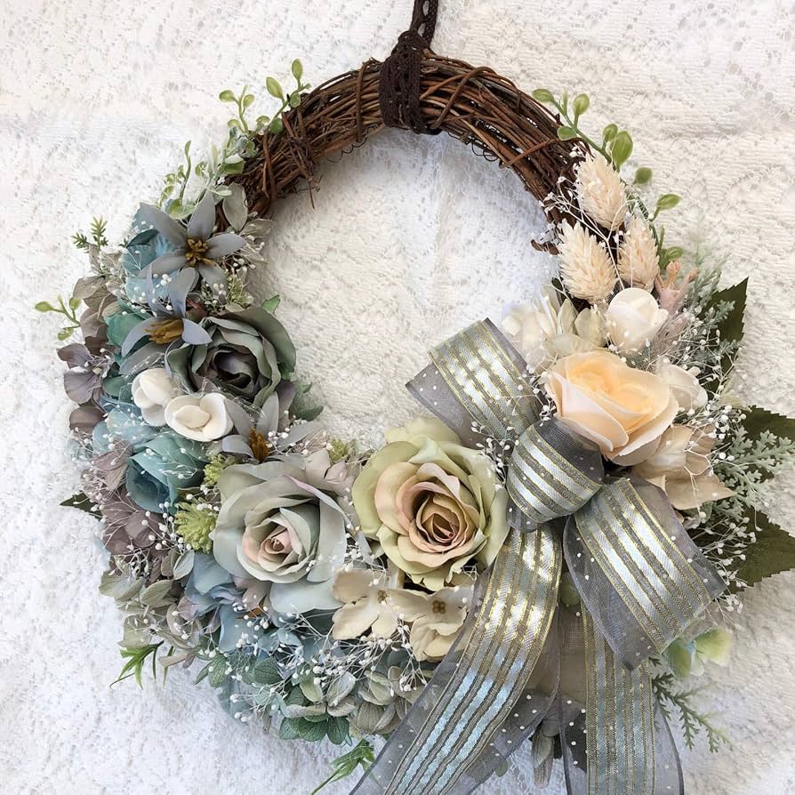 Amazon｜Lulu's ルルズ シャビーシックなハーフムーンリース