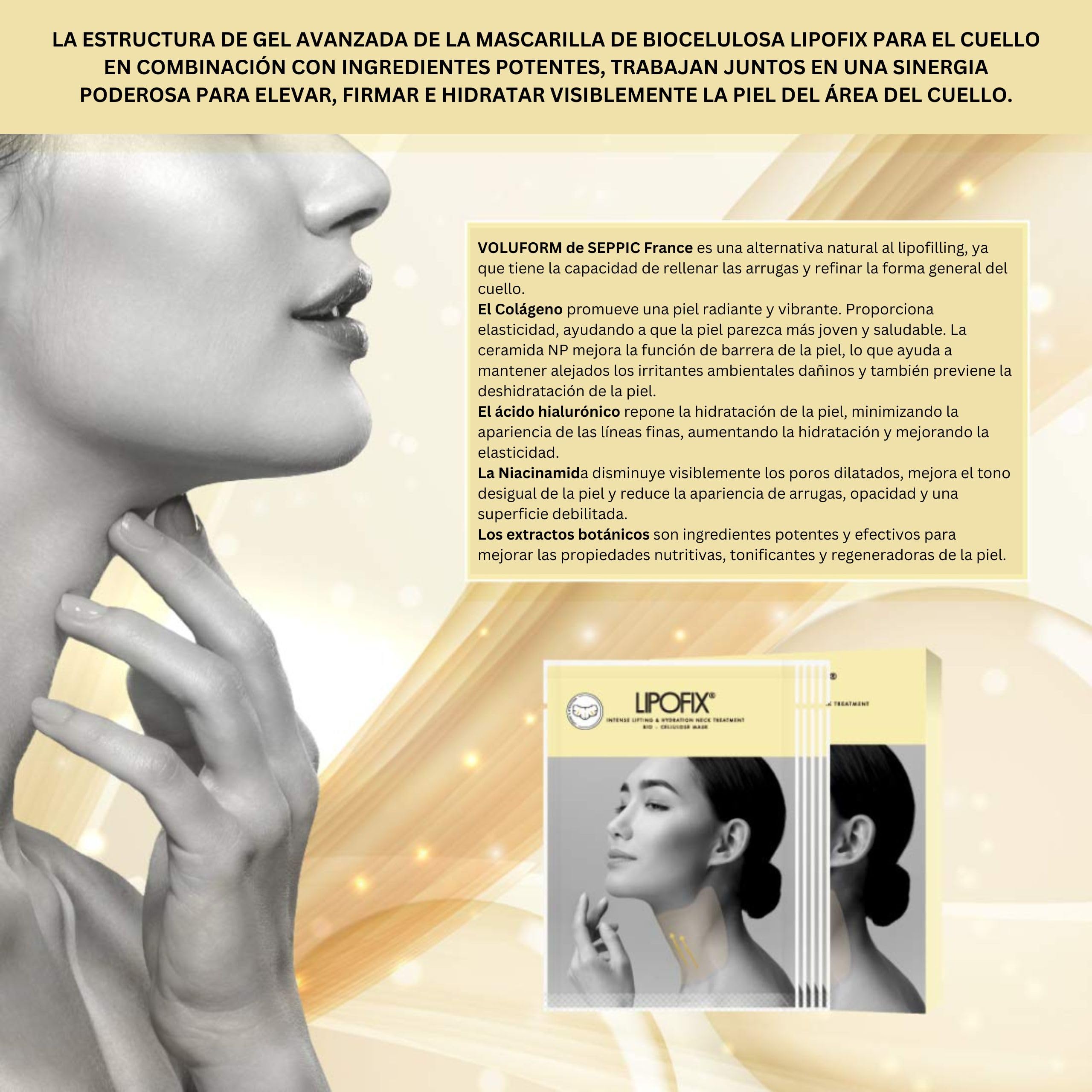 Mascarillas Para El Cuidado De La Piel Del Cuello - Mascarillas Reductoras De Papada Para El Estiramiento Del Cuello - Tratamiento De Biocelulosa Y Antiarrugas - 5 Mascarillas