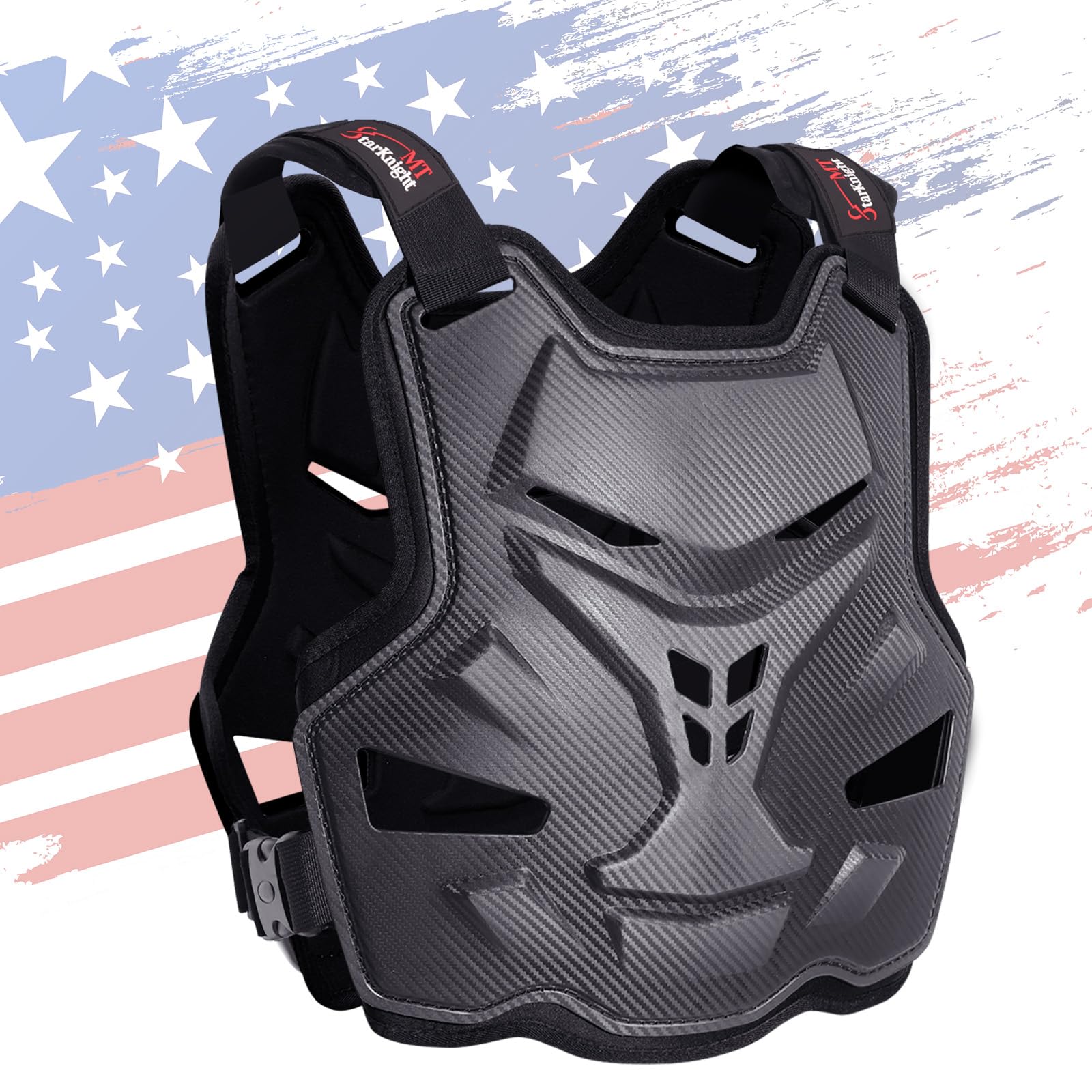 StarknightMT Motorcycle Chest Protector for Adult Men Motocross Chest Armor