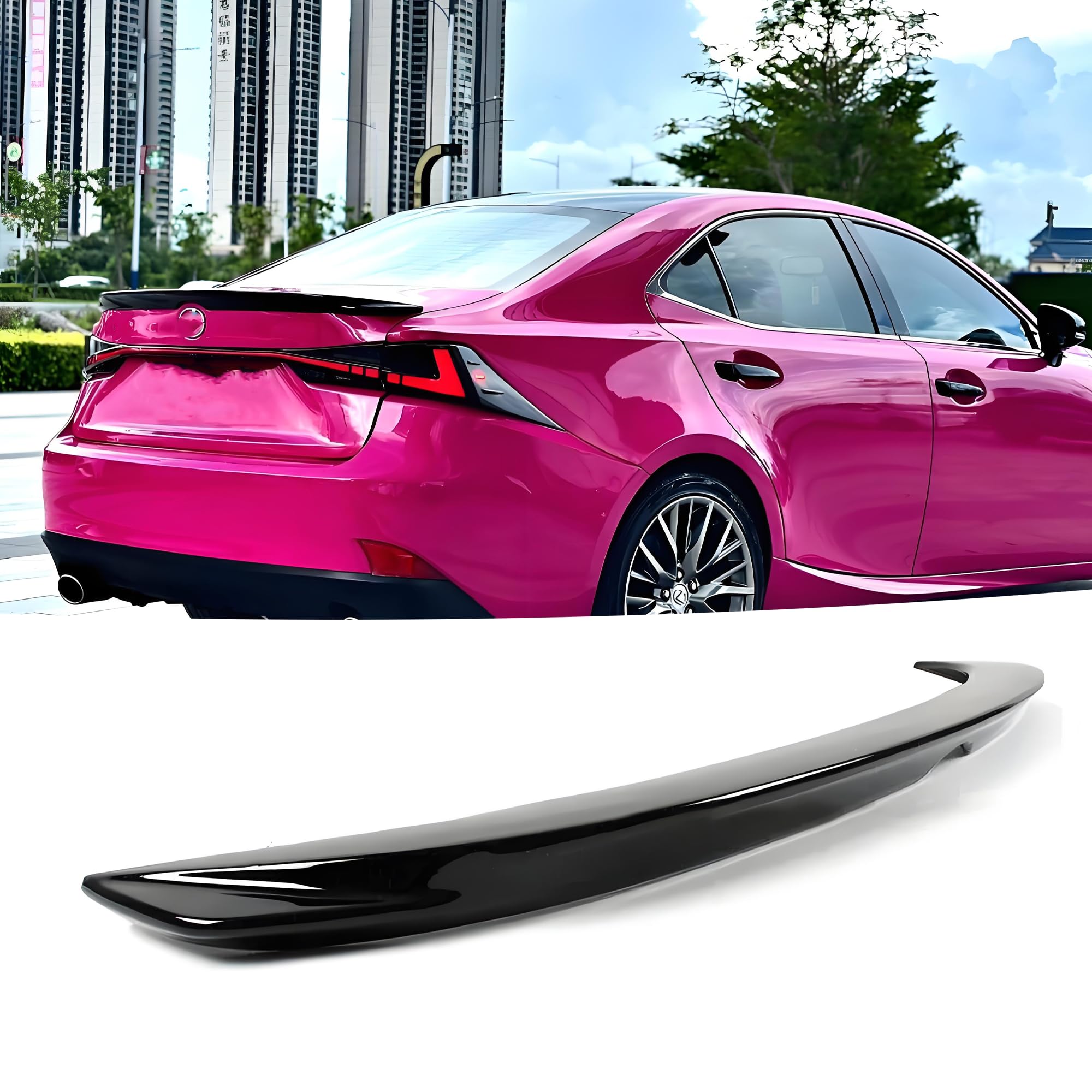 Amazon.com: NEESPOC Rear Trunk Spoiler Wing Fit for Lexus is 2014