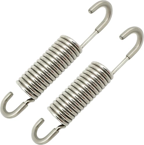 Mecanismo de silla reclinable de repuesto de acero inoxidable de 3-5/8 pulgadas, resortes de tensión para muebles, estilo cuello largo, grosor de