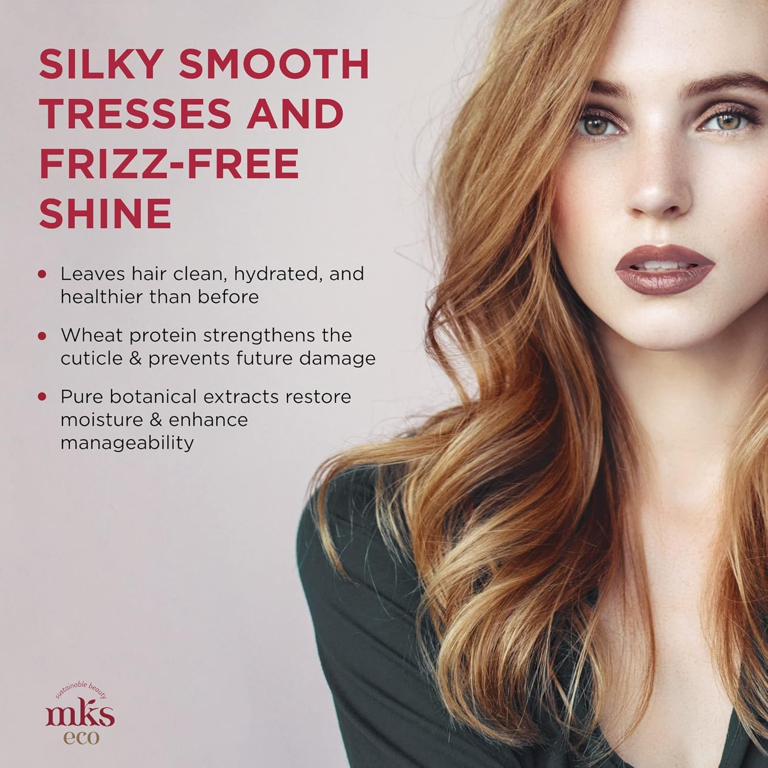 MKS eco Nourish Shampoo - Cleanses, Strengthens & Repairs - Ideal for Fine Hair, Safe for Color Treated Hair - Moroccan Argan Oil, Hemp Seed Oil - Vegan, Cruelty Free - Image 5