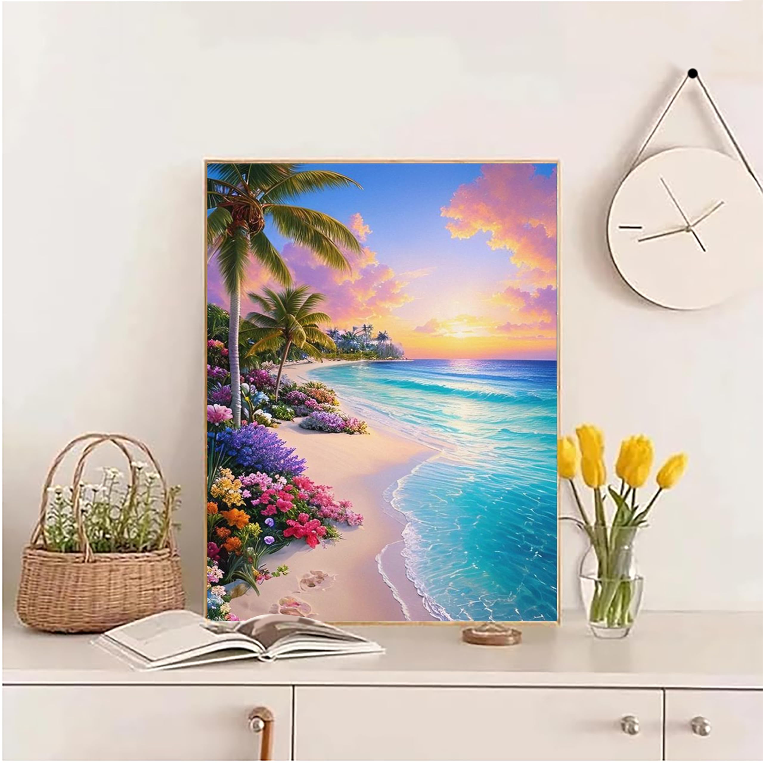 RICUVED 5D Landschap Diamond Painting Kits voor volwassenen, strand RICUVED 5D Landschap Diamond Painting Kits voor volwassenen, strand