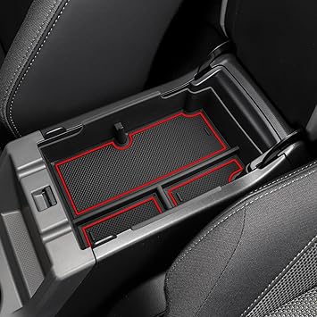 Raveoli Cart Center Console Organizer Tray For Subaru Crosstrek And Impreza 2018 2023 Abs Armrest Storage Box Insert