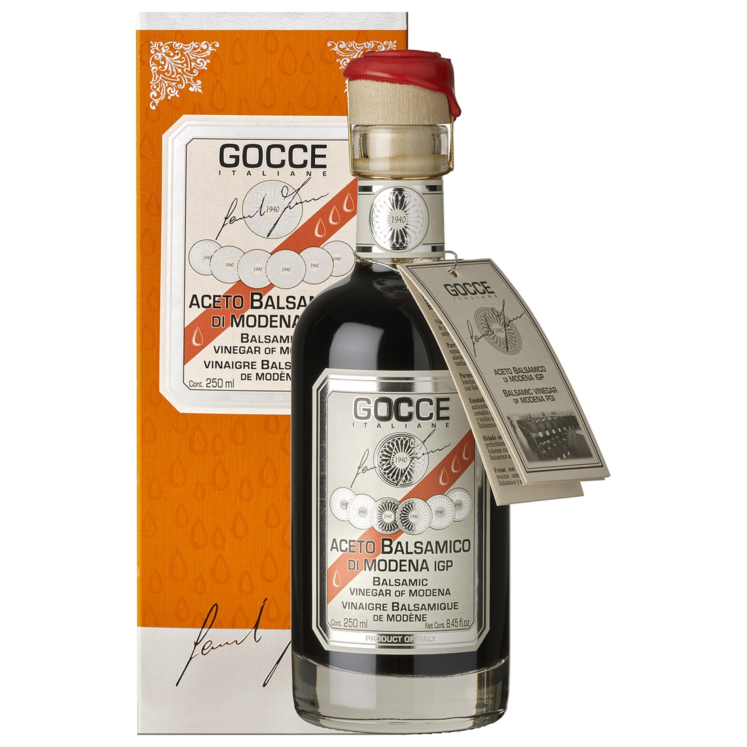 Leonardi Gocce Aceto Balsamico di Modena IGP 12 Travasi Italien inkl. FeinWert E-Book (3 x 0.25 l)