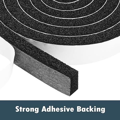 Miniatura 3 de YIJUHOU Burlete Sellado de Puerta Sellado de Ventana Aire Acondicionado Aislamiento Cinta de Sellado de Espuma de Celda Abierta Negra Tira de