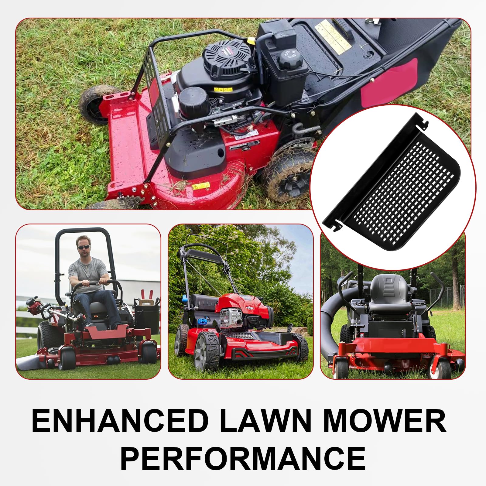 ERETOW 112-3993 Bagger - Repuesto de pantalla para piezas de cortacésped Toro, pieza de pantalla compatible con TimeCutter y Titan Series, piezas y accesorios para cortacésped, 1 paquete
