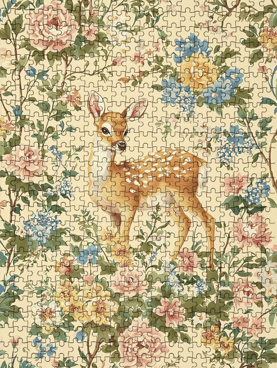 Puzzle 5000 elementów, kwiaty śliwki kwiat jelenia puzzle dla dorosłych 5000, niemożliwe klasyczne układanki, drewniane układanki, gra rodzinna, do gry edukacyjnej wyzwanie, dekoracja prezent BXHZW5