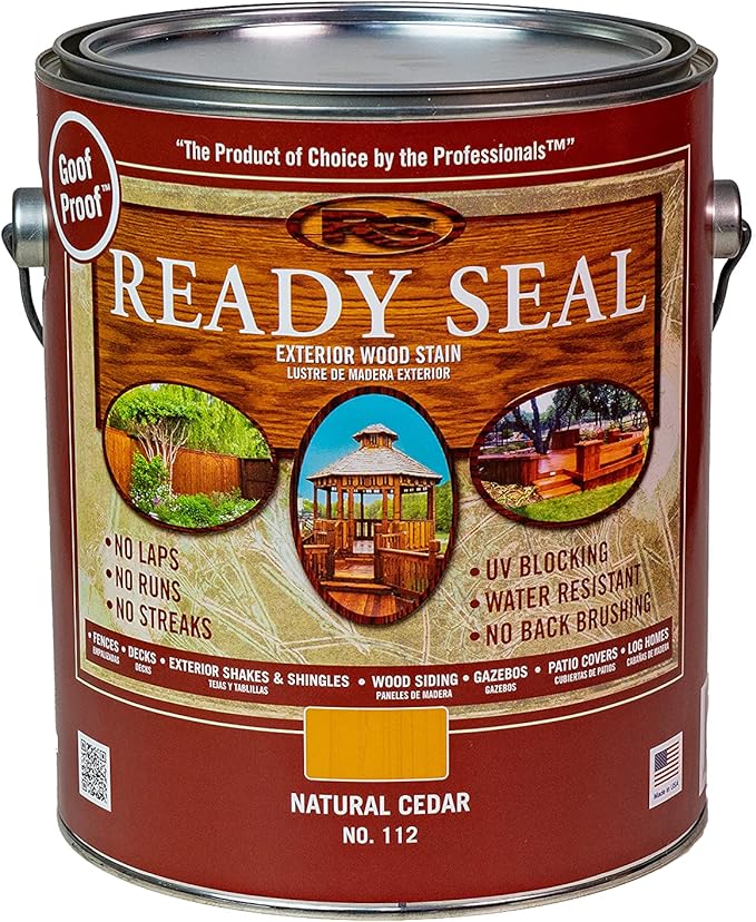 1 gal Ready Seal 112 Natural Cedar Exterior Stain and Sealer For Wood