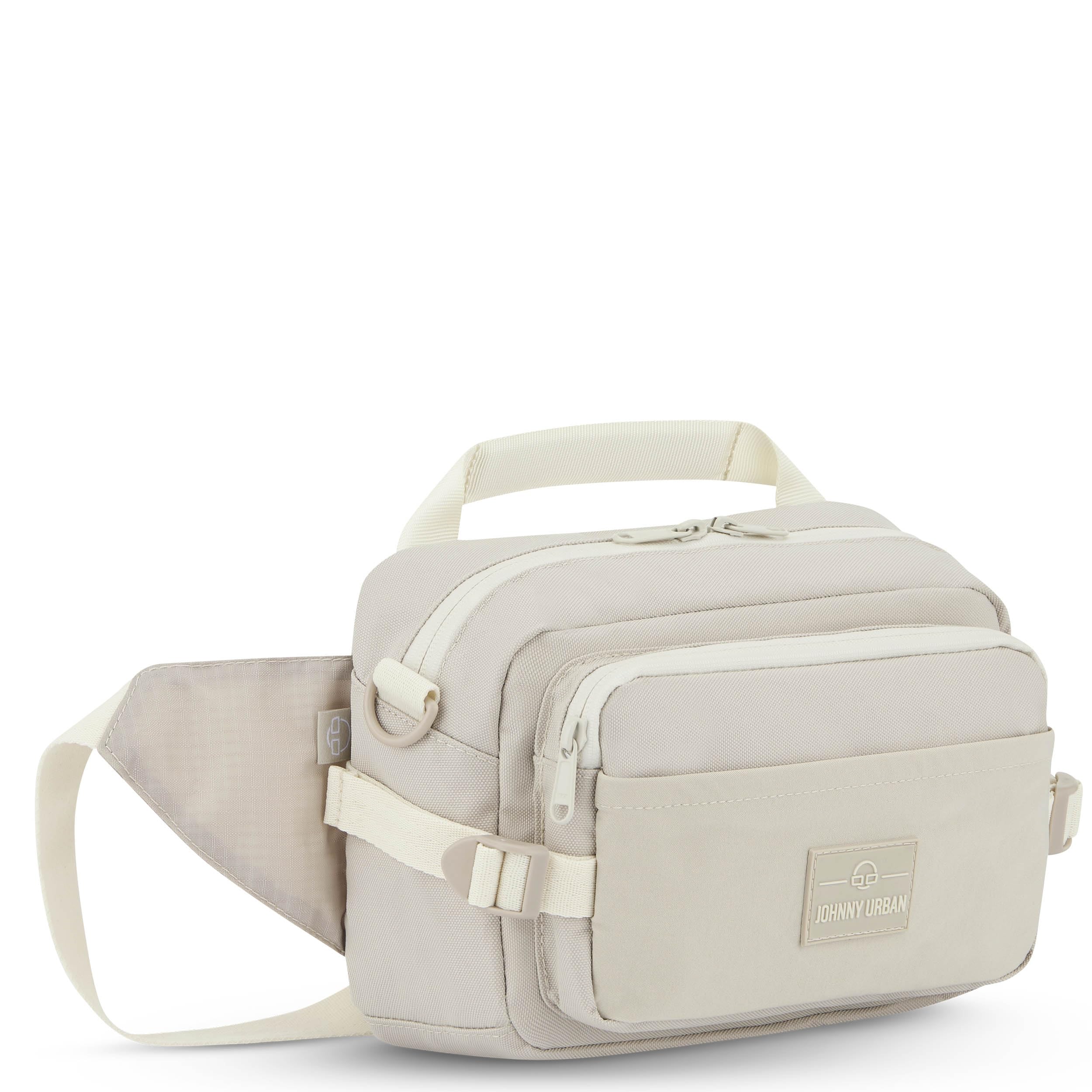 Johnny Urban Marsupio Uomo Donna Beige - Travis - Ampio borsone per escursioni e viaggi all'aperto - Airmesh traspirante e tracolla regolabile - Accessori per zaini da viaggio