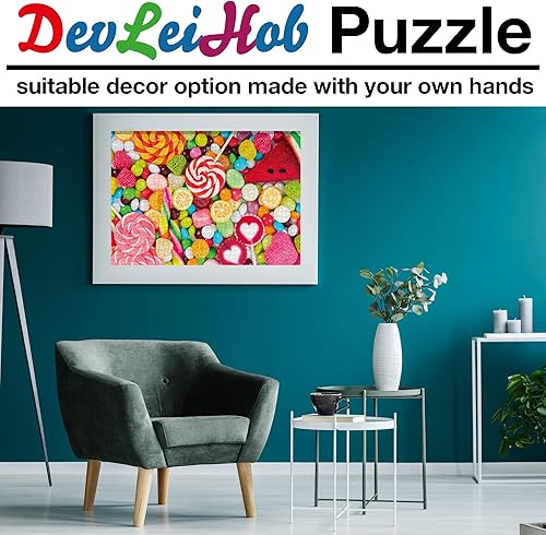 Miniatura 3 de Rompecabezas de 1000 piezas para adultos y niños, rompecabezas duros grandes de mil piezas, rompecabezas de caramelo, piruletas, tamaño de tablero