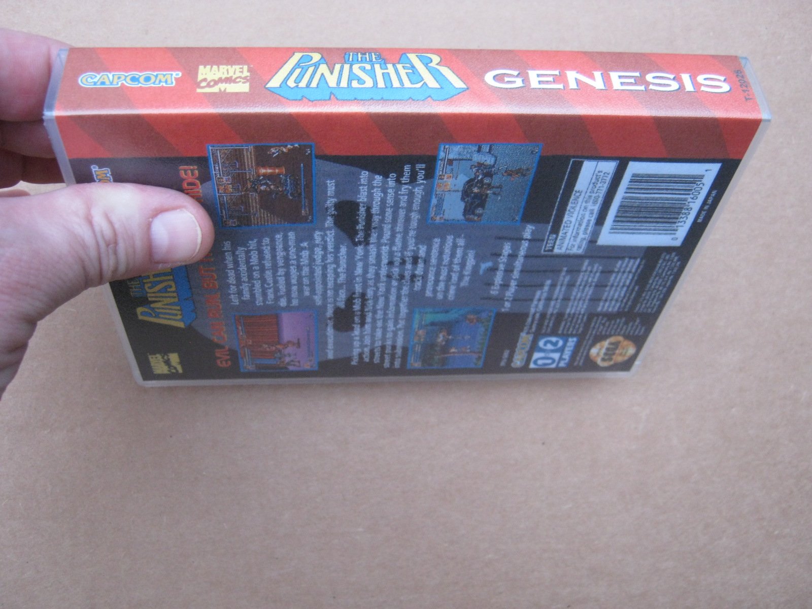 The Punisher Per Genesis - Cover E Inserto Solo Custodia, NTSC, Nuovo