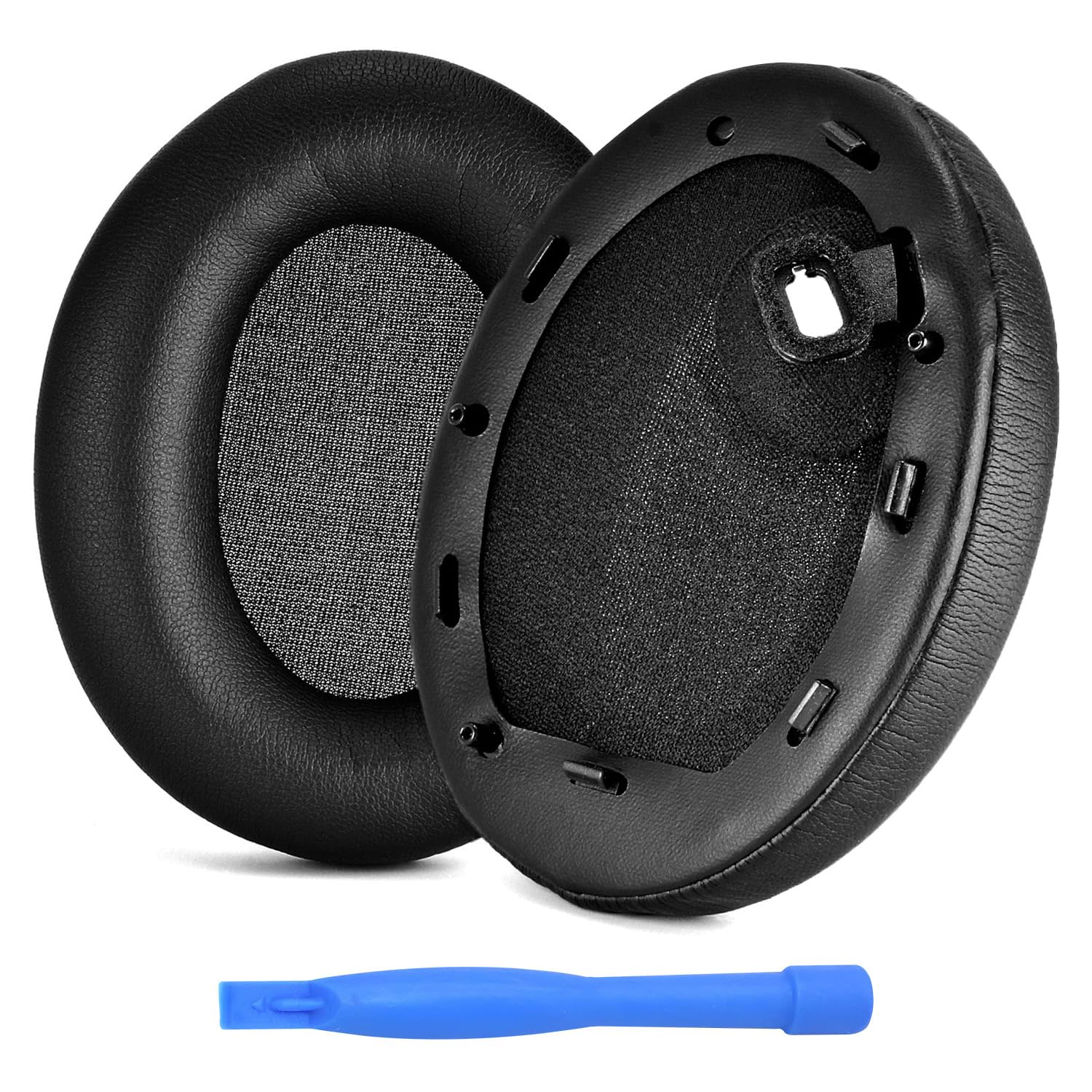 Ear Pads Replacement for Sony WH-1000XM4 Noise Cancelling Headphone by MMOBIEL - Memory Foam and Protein PU Ear Pad Cushions - Noise Isolation Earpads Replacement – Black