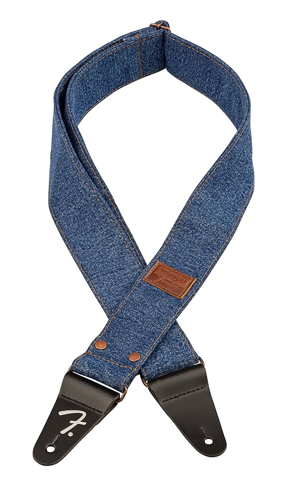 Fender フェンダー ストラップ Amazon | Fender x Wrangler Riveted Denim Strap, Indigo