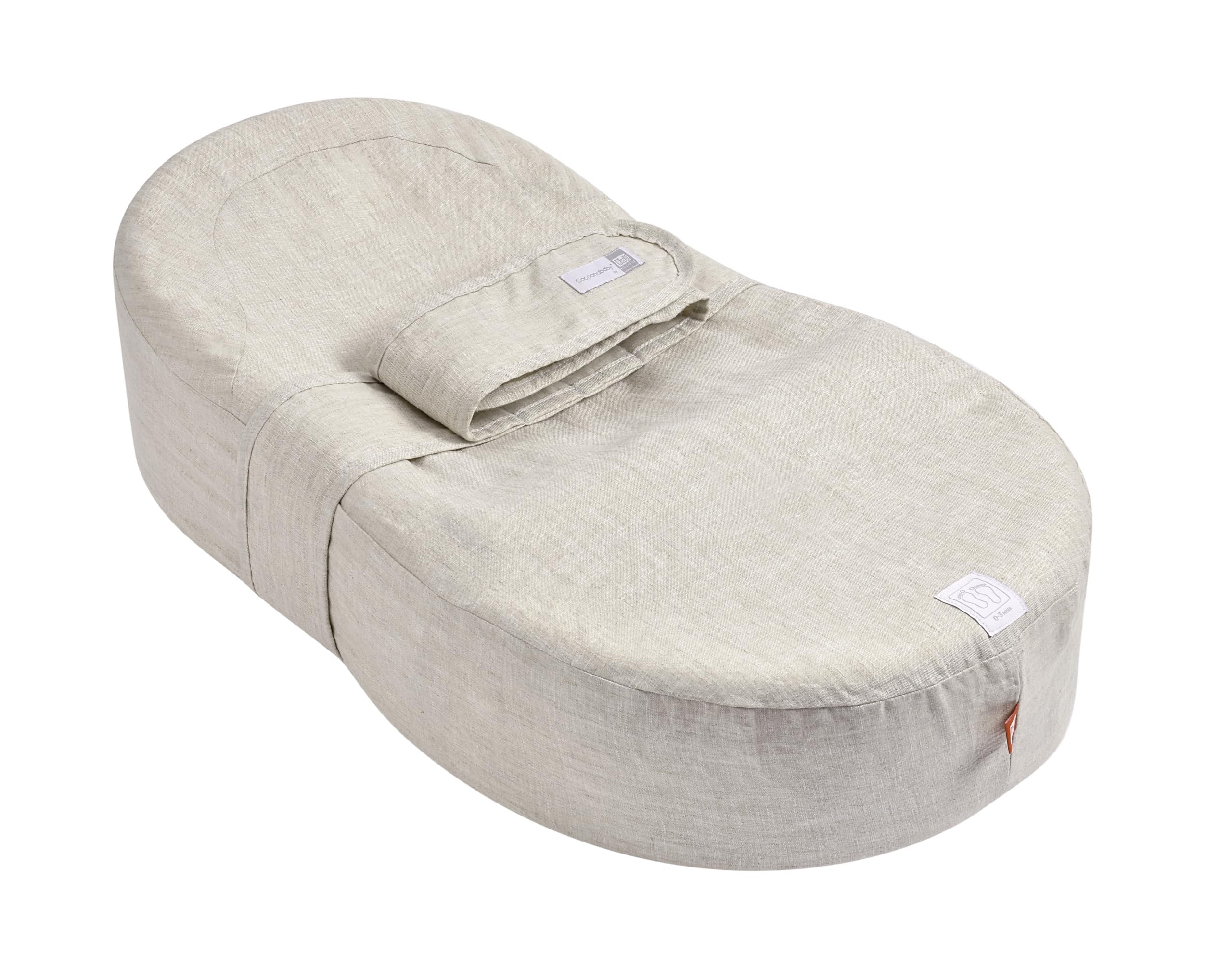 RED CASTLE/BEABA, Cocon Ergonomique, Nid d'ange, Confort,Développe la motricité et l'éveil, Fabriqué en France, Tissu Oeko-Tex, Matière Lin Hypoallergénique