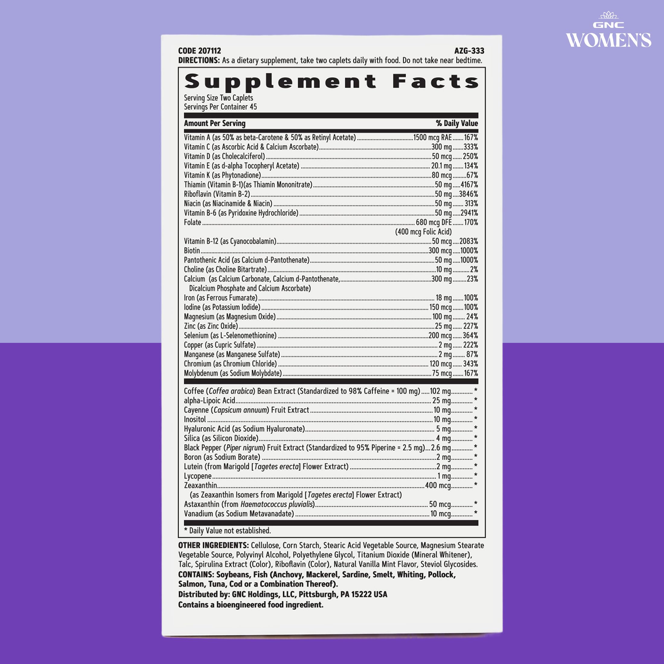 GNC Women's Energy & Metabolism Multivitamin, Calorie Burn, 90 Caplets — Amazon image 7