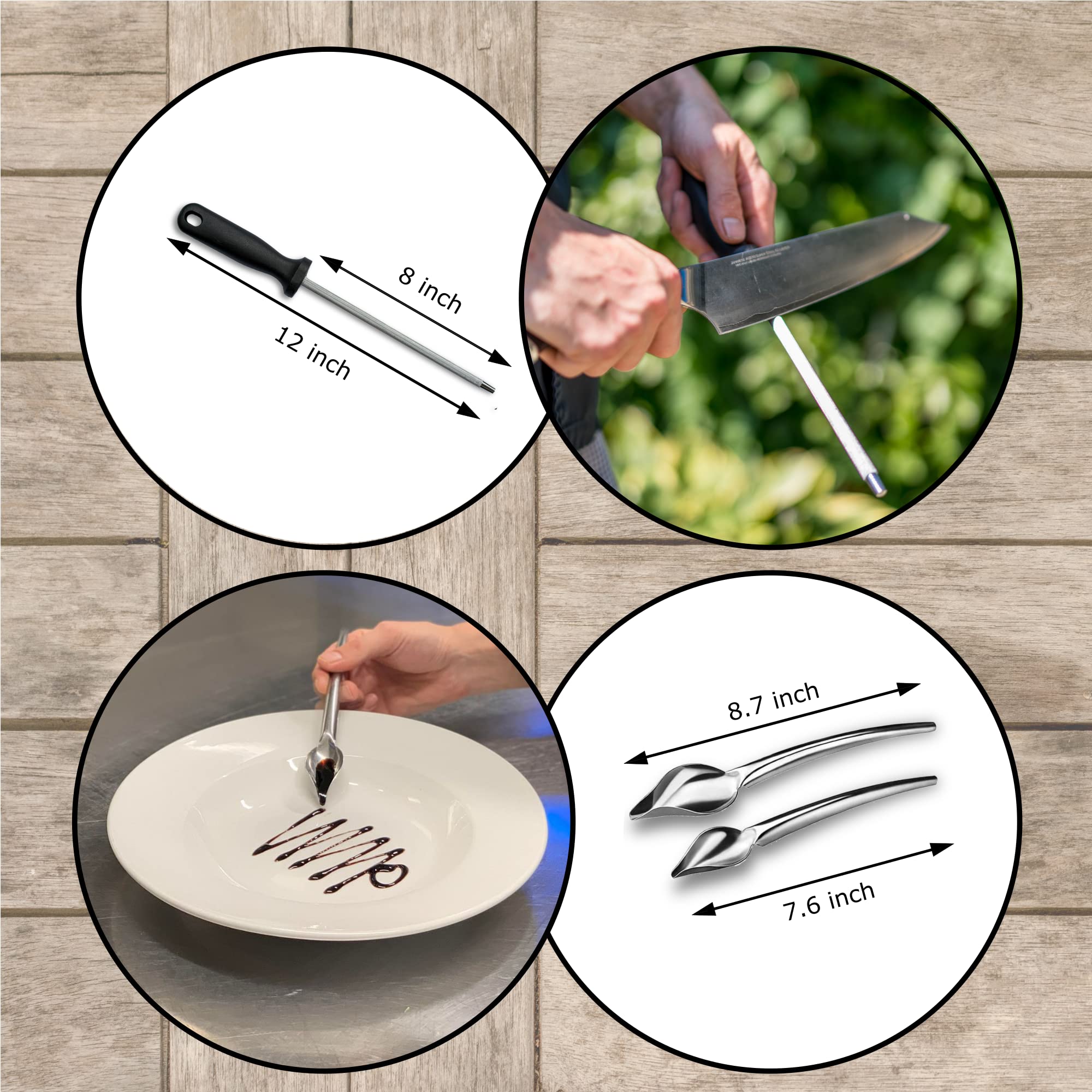 ZWTPGKRD Kochtasche Aus Segeltuch - 4 Fach Messerrolle Für Köche & Outdoor