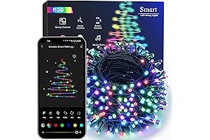 Smart Outdoor String Lights with Wi-Fi Control and Color Customization