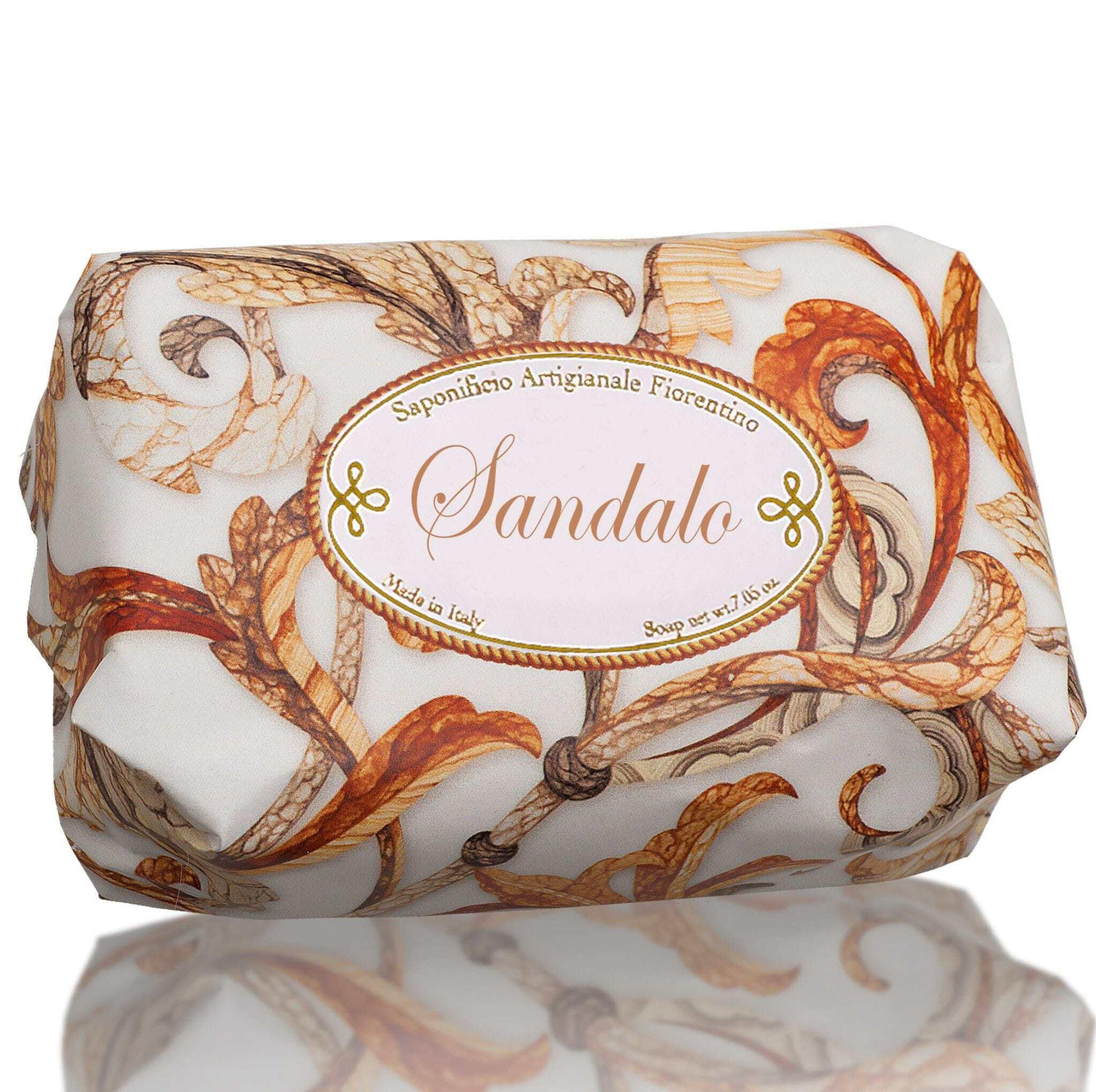 FIORENTINO Saponetta SANDALO-VETIVER-Muschio Bianco 200 Gr. Make-up and detergents[Amazon-developed Certification] Compact by Design