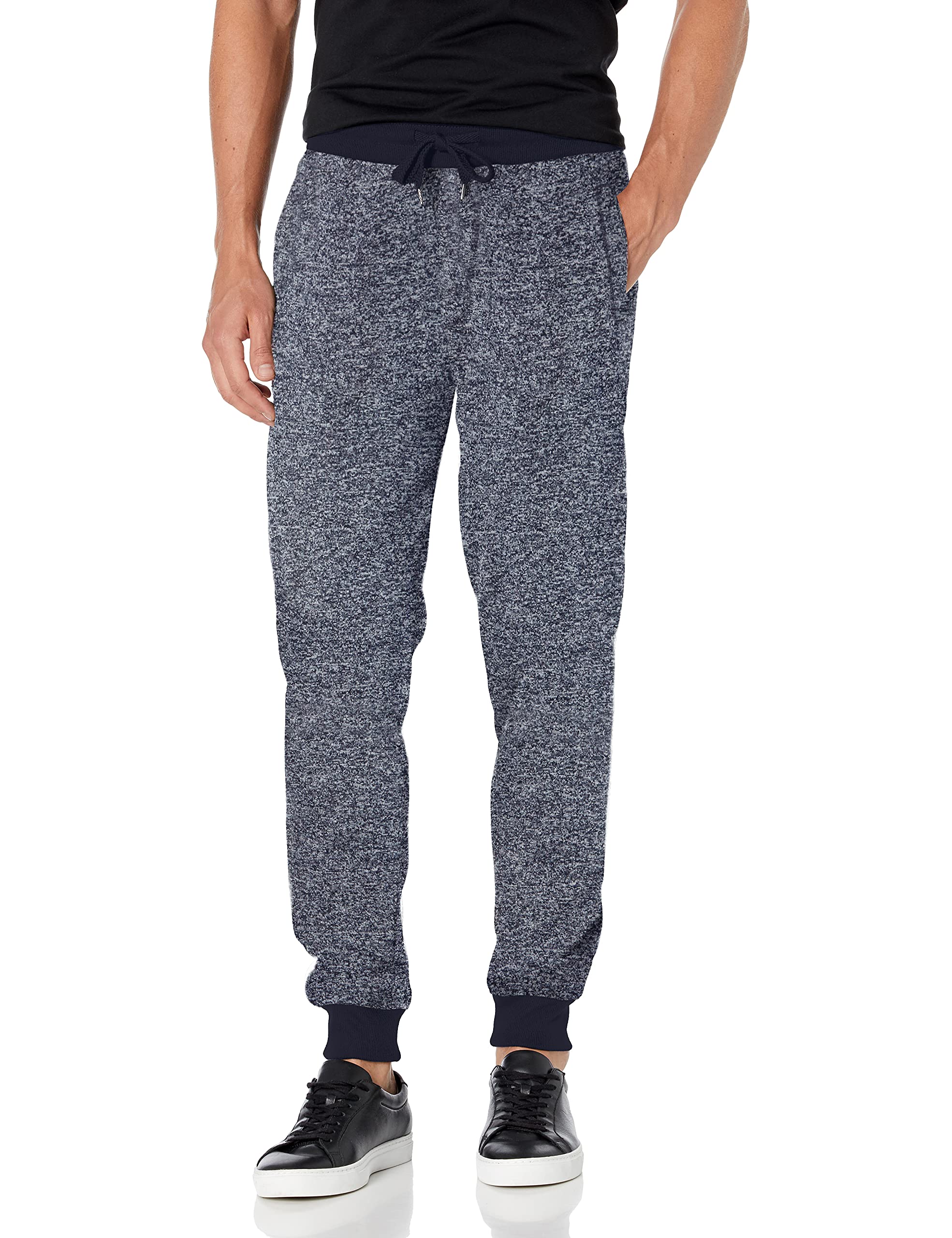 Southpole Men's Fleece Sweatpants-Regular and Big & Tall Sizes, New Marled Navy, Large